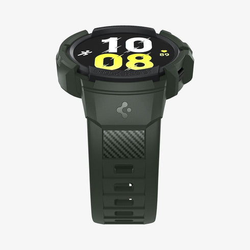 ACS06488 - Galaxy Watch 6 Classic (47mm) Case Rugged Armor Pro in black showing the front